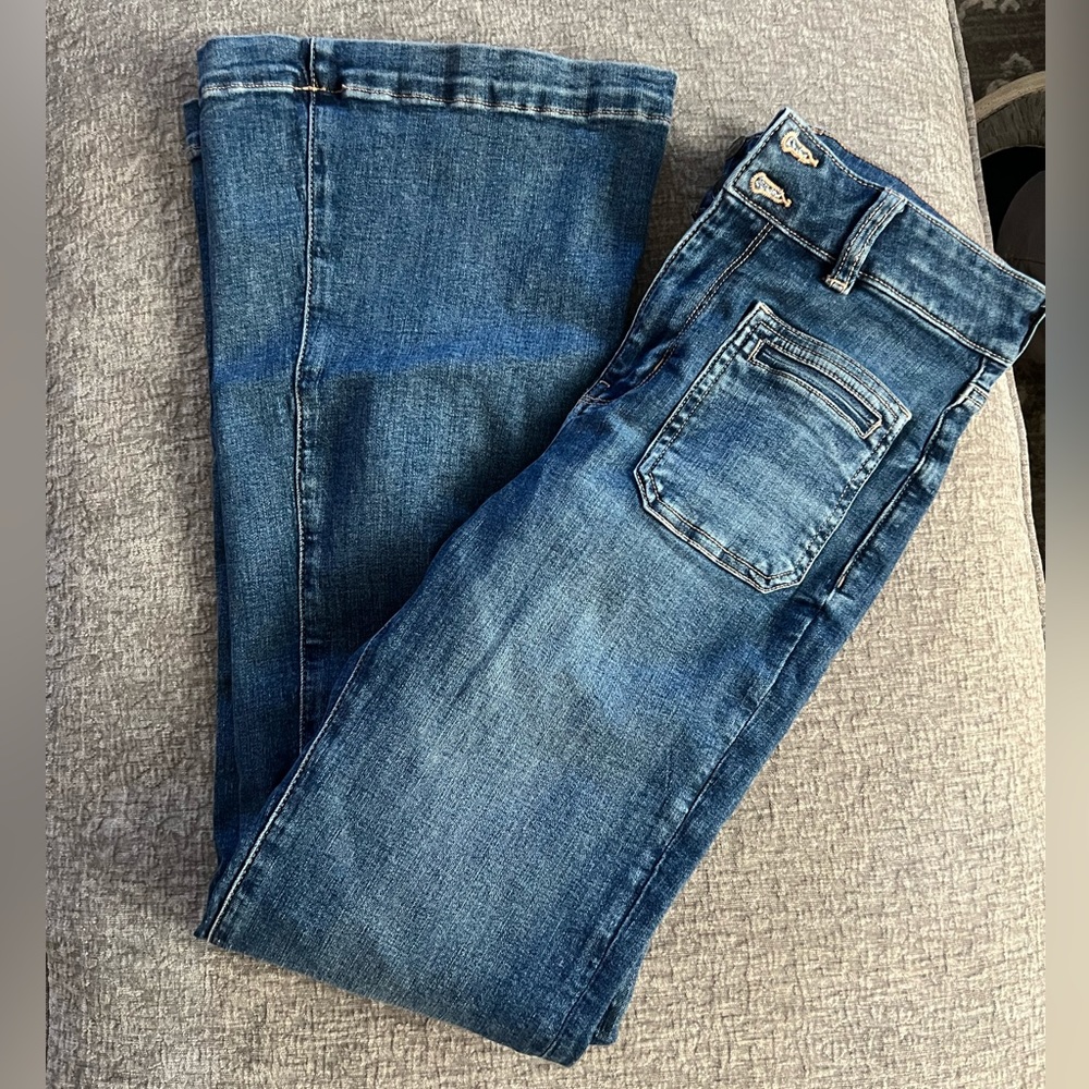 American Eagle Flare Jeans Size 6 Long